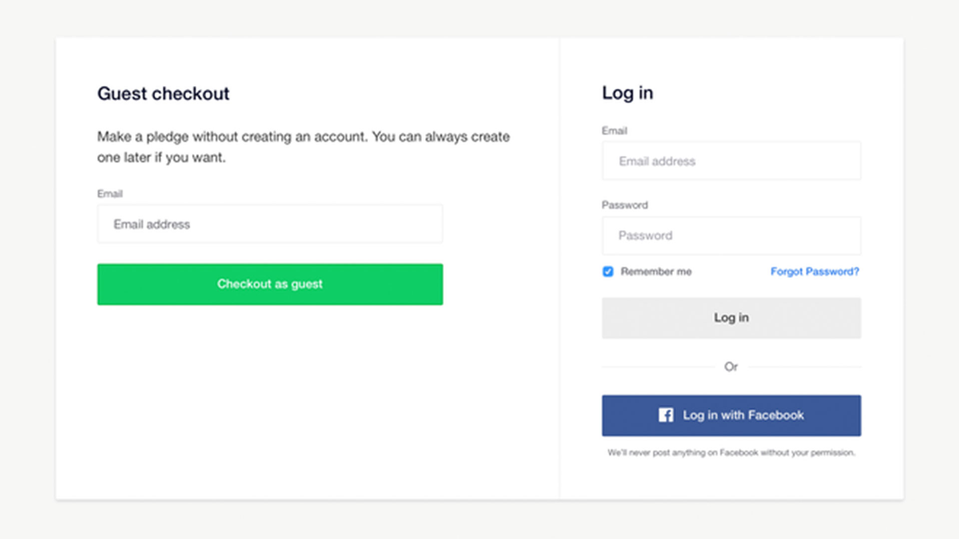 Pledge confirmation and payment on Kickstarter